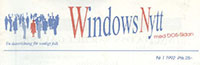 WindowsNytt, 1992.
