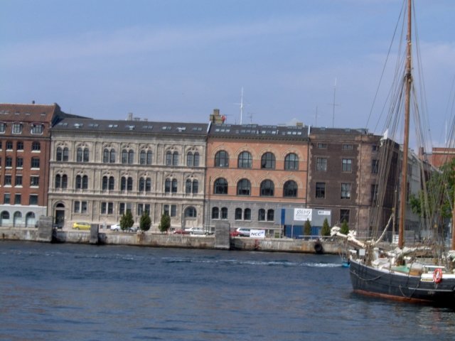 Sommarbild från Christianhavn i Köpenhamn