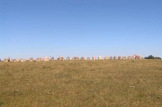 Ales stenar i Kåseberga i Skåne